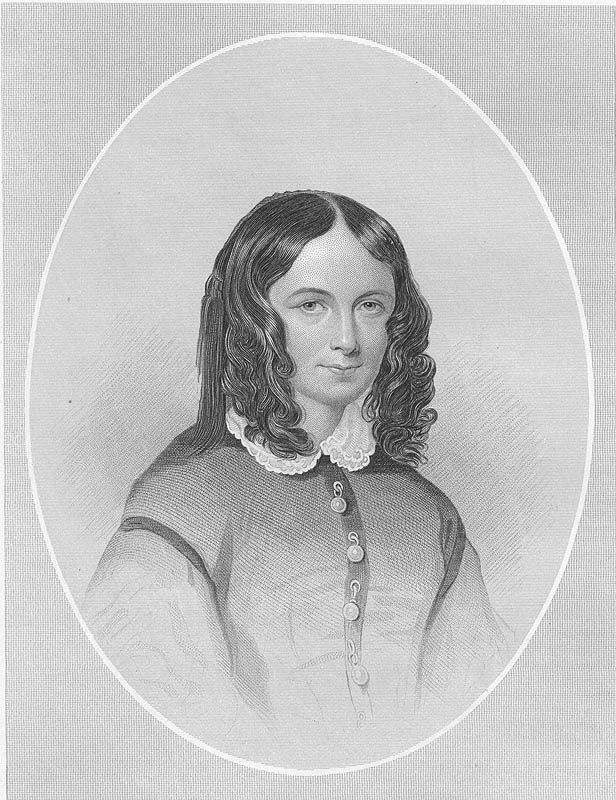 Poet Elizabeth Barrett Browning, 1885 Antique Art Print 