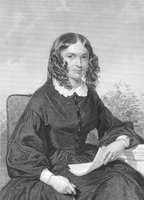 Victorian Poet ELIZABETH BARRETT BROWNING ~ Antique Old 1872 Art Print ...